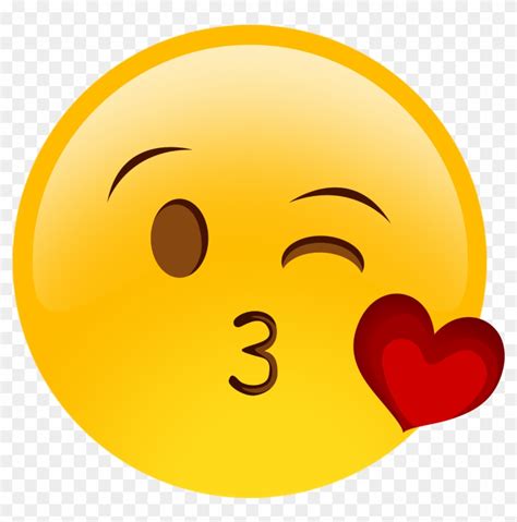 Kissing Smiley Face Emoji