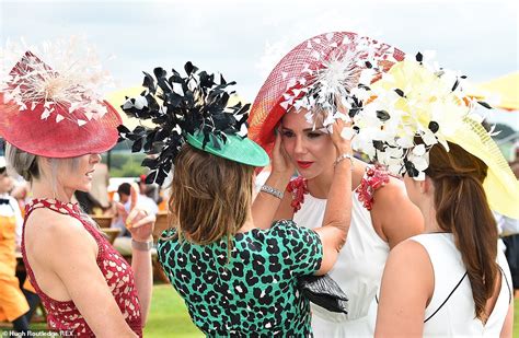 Ladies Day Racegoers Turn Up The Glamour At Goodwood In Colourful