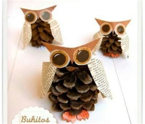 Pin By Rebecca Black On Owls Owl Crafts Crafts Pine Cone Crafts