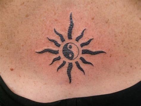 Ying Yang Sun Tattoo Pictures At Sun Tattoos