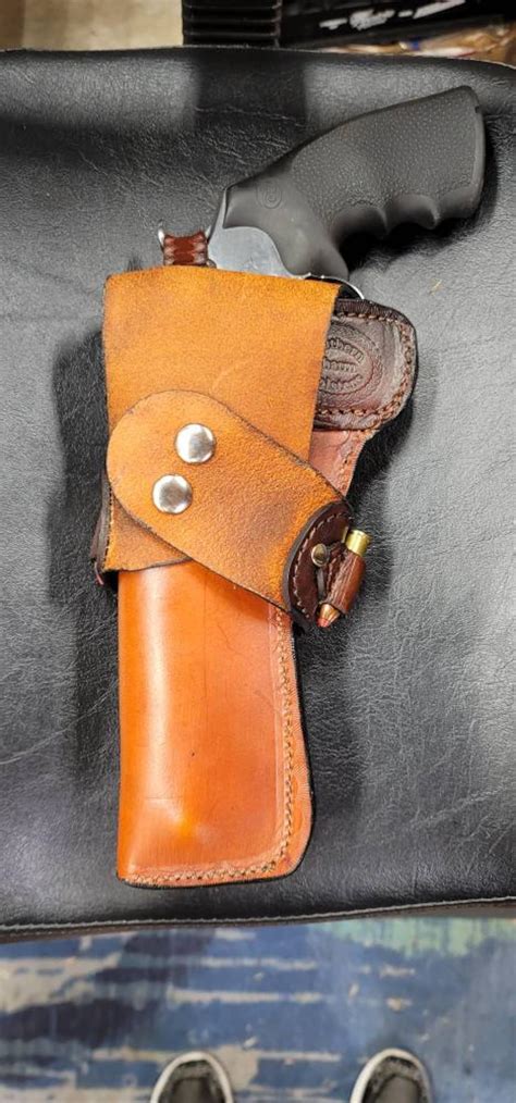 Custom Holster For Colt Anaconda Finished In Saddle Tan And Etsy