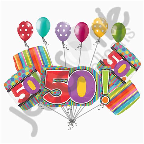 50th Birthday Flowers And Balloons Birthday Balloon On Shoppinder