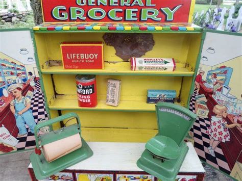Tin General Grocery Toy Vintage Store Childrens By Enochfarm 19000