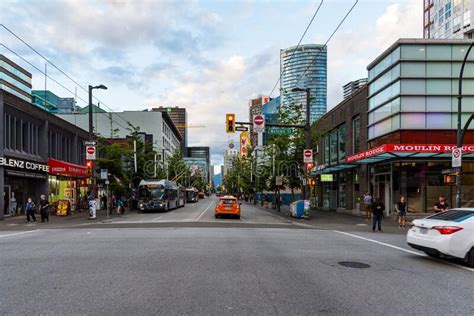 Vancouver Bc Canada Jun 23 2022 Busy Granville Street During The