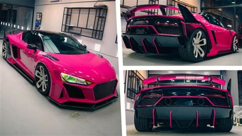 Audi R8 Pinky Debuts With Unique Lamborghini Style Bodykit Thoisu7