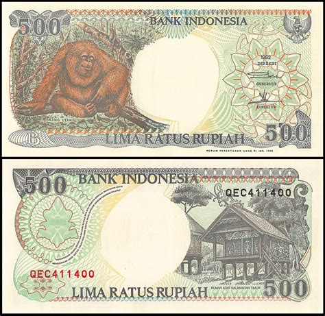 Current exchange rate for the dollar (usd) against the indonesian rupiah (idr). Indonesia 500 Rupiah Banknote, 1992-1999, P-128g, UNC