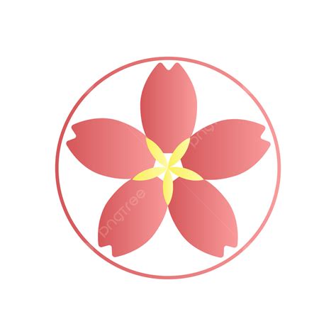 Sakura Vector Material Logo Png Material Vectorial Floral Cereza