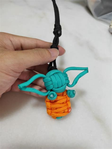 Baby Yoda Paracord Keychain Hobbies And Toys Stationery And Craft