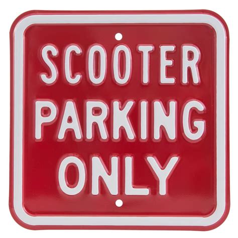 Metal Sign Scooter Parking Only L3000mm W3000mm Sip Scootersh