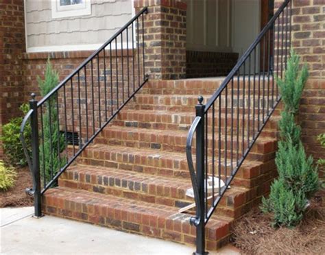 Iron Stair Railings Outdoor Replacing An Outdoor Iron Stair Railing