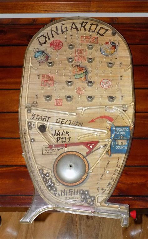A Vintage Retro 195060s Bagatelle Ping Ball Game Dingaroo By Marx