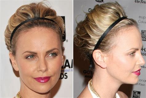 The updos for short hair also come blessed with fair amount of variety. Charlize Theron's Short Hair Updo - Do It Yourself - How ...