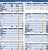 Pictures of Home Finance Spreadsheet Template