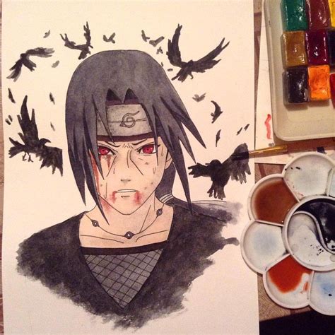 Itachi Painting Ideas I M Really Happy With The Results If You Like It