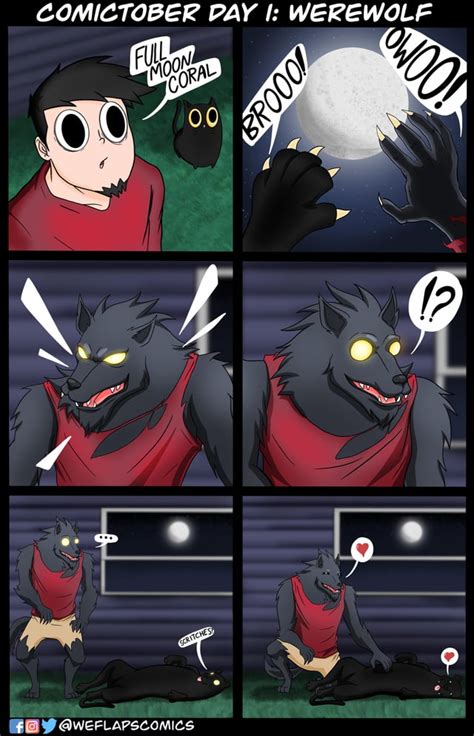 comictober day werewolf [oc] r comics
