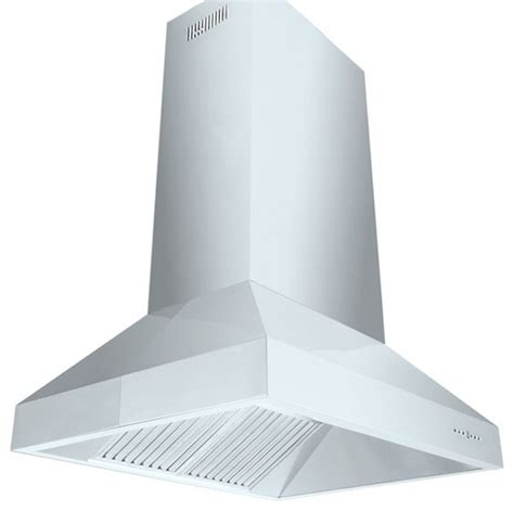 These wall mounted range hoods do more than just help you breathe easy while shining a light on your cooking with energy efficient led lighting. ZL697i- Island Mount Range Hood, 36", Standard Chimney for ...