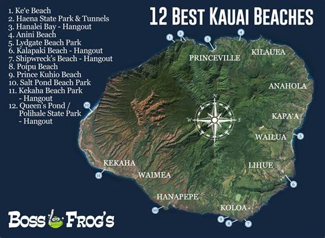 Best Kauai Beaches Boss Frogs Rentals Hawaii