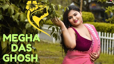 Megha Das Ghosh In Rainy Season With A Cute Pink Saree Video Megha