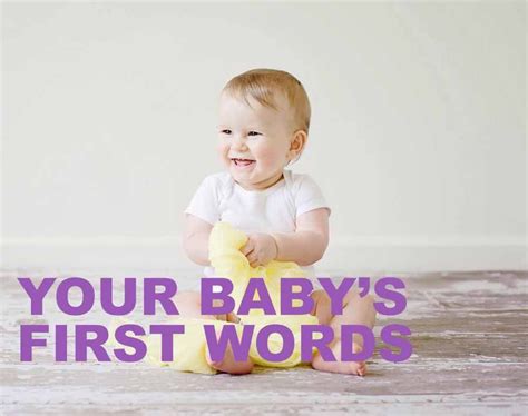 Your Babys First Words Babies First Words Baby Guide Baby