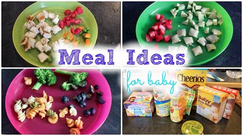 Now you can start to chop up soft food into start to give your baby solid foods at 6 months of age, just as a breastfed baby would need. Meal Ideas For Baby! || MickIsAMom - YouTube
