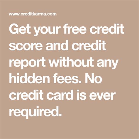Maybe you would like to learn more about one of these? Get your free credit score and credit report without any hidden fees. No credit card is ever ...