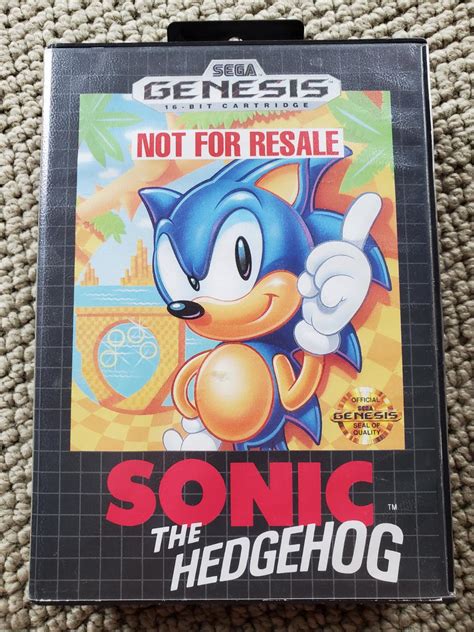 Sonic The Hedgehog Box Only Sega Genesis