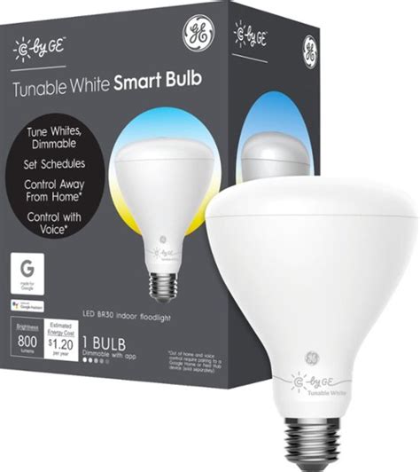 C By Ge C Sleep Br30 Bluetooth Smart Led Bulb Adjustable White 93096311