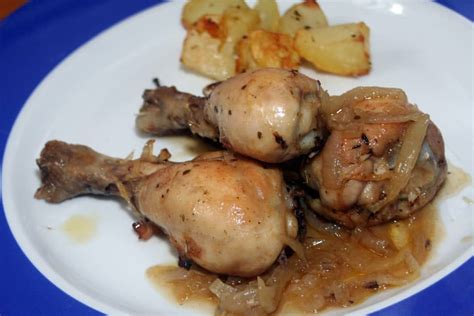 Pollo Encebollado Al Horno Recetas De Cocina Y Hoy Que Comemos