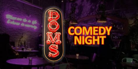 Doms Brickell Comedy Night Tuesday Doms Miami September 6 2022