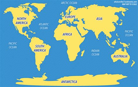 7 Continents Map With Countries 493356 What Are The 7 Continents Map