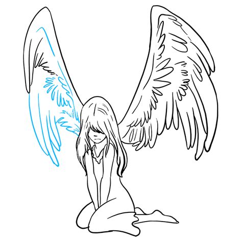 How To Draw A Fallen Angel Really Easy Drawing Tutorial