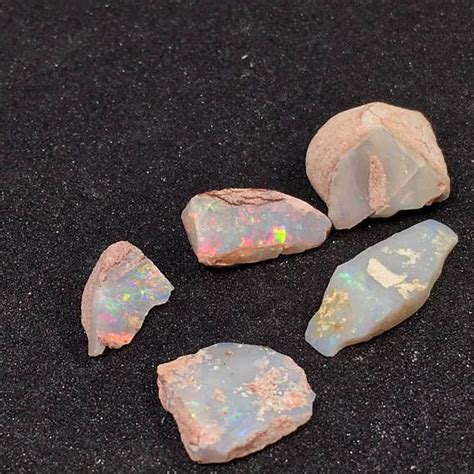 Australian Rough Crystal Opal In Matrix Coober Pedy Opal Etsy Opal