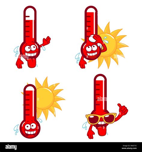 Cartoon Hot Thermometer Hi Res Stock Photography And Images Alamy