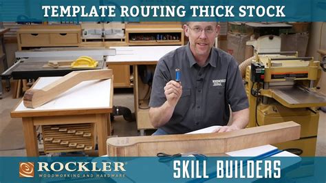 Template Routing Thick Woodworking Project Parts Rockler Skill