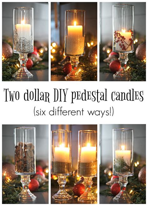 Some of its exemplary are specified below Beautiful DIY pedestal candles (using dollar store items ...
