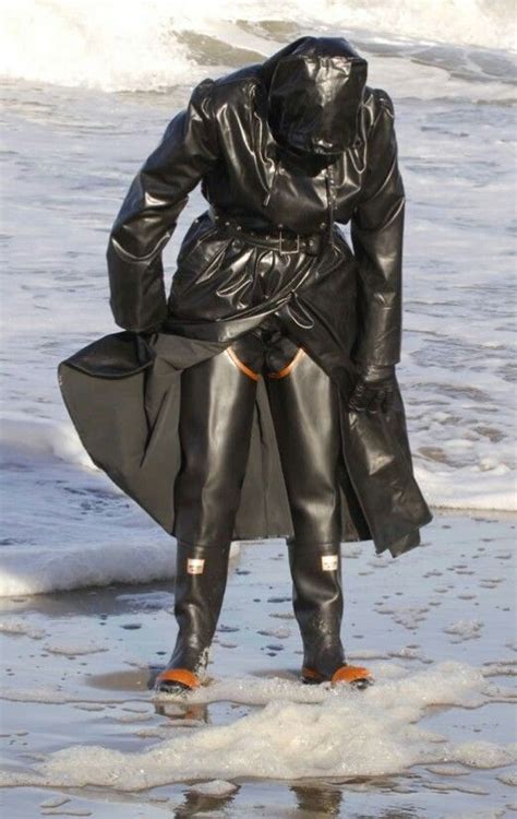 Best Women Wearing Waders Images On Pinterest Black Rubber Rain Wear And Rubber Work Boots