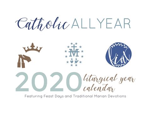 Yearly, monthly, landscape, portrait, two months on a page, and more. Catch 2020 Catholic Liturgical Calendar Printable ...