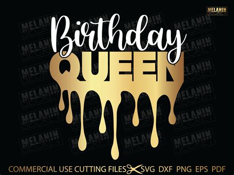 Birthday Queen Svg Birthday Svg Birthday Queen Svg Birthday Etsy
