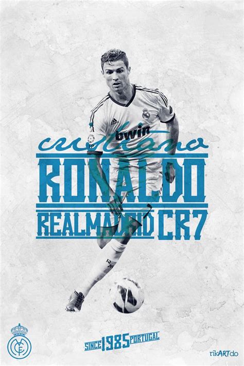 Cristiano Ronaldo Cr7 Real Madrid Football Poster Football Poster