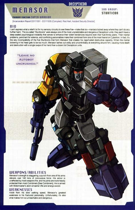 Transformers Universe G1 Stunticons 51 52 Transformers