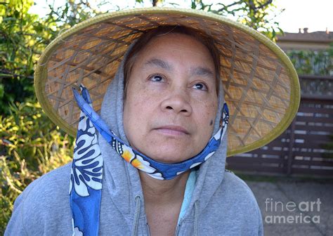 Filipina Woman With A Mole On Her Cheek And Wearing A Conical Hat Ii