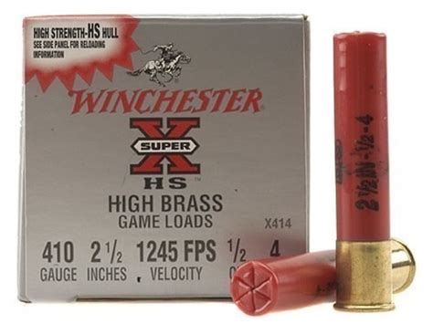 Winchester Super X High Brass Ammunition Bore Rounds