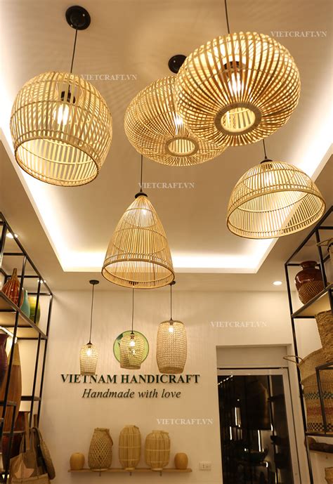 This is a hanging lamp made from identical modules. Bamboo Pendant Light Shades - New Interior Design