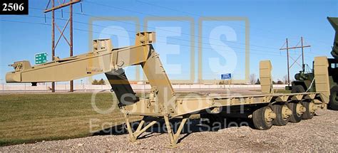 M747 60 Ton Military Low Boy Trailer T 1100 29 Oshkosh Equipment