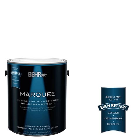 Buy white exterior paint and get the best deals at the lowest prices on ebay! BEHR MARQUEE 1 gal. Ultra Pure White Satin Enamel Exterior ...