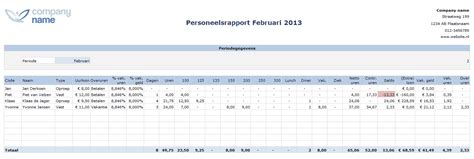 Urenregistratie In Excel Voor Personeel Boekhouden In Excel