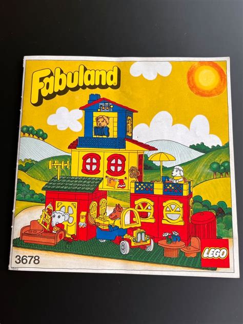 ♥ Lego Fabuland 3678 Big House Fabuland Rathaus Anleitung In