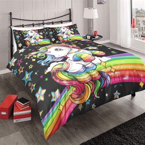 Custom Rainbow Kids Girl Bedding Set Unilovers