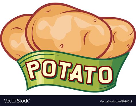 Potato Label Design Royalty Free Vector Image Vectorstock