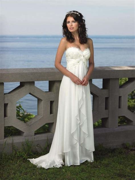 Err on the side of fancier for wedding guest outfits, as the bride will definitely be wearing a statement gown to match the setting. Casual Beach Wedding Dresses - Choose Your Dream Dress ...